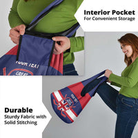 Custom Great Britain Hockey Grocery Bag Go GB Team