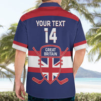 Custom Great Britain Hockey Hawaiian Shirt Go GB Team - Wonder Print Shop