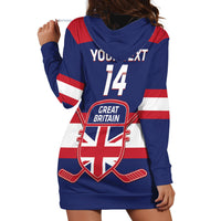 Custom Great Britain Hockey Hoodie Dress Go GB Team - Wonder Print Shop
