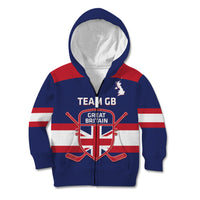 Custom Great Britain Hockey Kid Hoodie Go GB Team - Wonder Print Shop