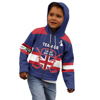Custom Great Britain Hockey Kid Hoodie Go GB Team - Wonder Print Shop