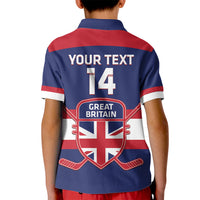 Custom Great Britain Hockey Kid Polo Shirt Go GB Team - Wonder Print Shop