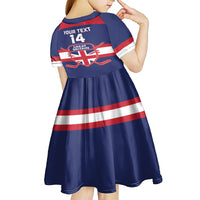 Custom Great Britain Hockey Kid Short Sleeve Dress Go GB Team - Wonder Print Shop