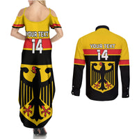 Custom Germany Hockey Couples Matching Summer Maxi Dress and Long Sleeve Button Shirt Go German Bearers of the Eagle - Wonder Print Shop