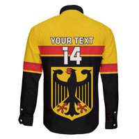 Custom Germany Hockey Family Matching Short Sleeve Bodycon Dress and Hawaiian Shirt Go German Bearers of the Eagle - Wonder Print Shop