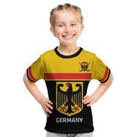 Custom Germany Hockey Kid T Shirt Go German Bearers of the Eagle - Wonder Print Shop