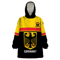 Custom Germany Hockey Wearable Blanket Hoodie Go German Bearers of the Eagle - Wonder Print Shop