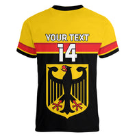 Custom Germany Hockey Women V-Neck T-Shirt Go German Bearers of the Eagle - Wonder Print Shop