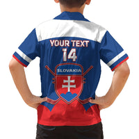 Custom Slovakia Hockey Kid Hawaiian Shirt Go Slovak Our Boys - Wonder Print Shop
