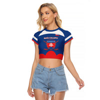 Custom Slovakia Hockey Raglan Cropped T Shirt Go Slovak Our Boys - Wonder Print Shop