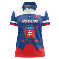 Custom Slovakia Hockey Women Polo Shirt Go Slovak Our Boys - Wonder Print Shop