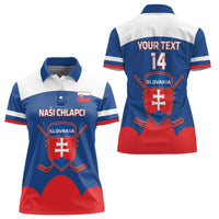 Custom Slovakia Hockey Women Polo Shirt Go Slovak Our Boys - Wonder Print Shop
