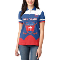 Custom Slovakia Hockey Women Polo Shirt Go Slovak Our Boys - Wonder Print Shop