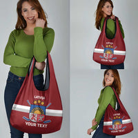Custom Latvia Hockey Grocery Bag 2024 Go Latvija