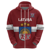 Custom Latvia Hockey Hoodie 2024 Go Latvija - Wonder Print Shop