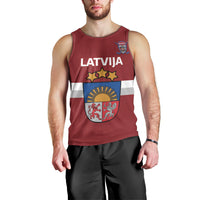 Custom Latvia Hockey Men Tank Top 2024 Go Latvija - Wonder Print Shop