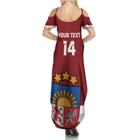 Custom Latvia Hockey Summer Maxi Dress 2024 Go Latvija - Wonder Print Shop