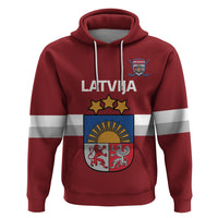 Custom Latvia Hockey Zip Hoodie 2024 Go Latvija - Wonder Print Shop