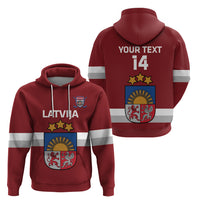 Custom Latvia Hockey Zip Hoodie 2024 Go Latvija - Wonder Print Shop