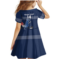 Custom France Hockey Family Matching Mermaid Dress and Hawaiian Shirt Francaise Gallic Rooster - Wonder Print Shop