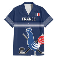 Custom France Hockey Family Matching Mermaid Dress and Hawaiian Shirt Francaise Gallic Rooster - Wonder Print Shop