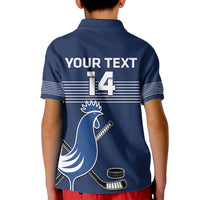 Custom France Hockey Kid Polo Shirt Francaise Gallic Rooster - Wonder Print Shop