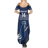 Custom France Hockey Summer Maxi Dress Francaise Gallic Rooster - Wonder Print Shop