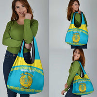 Custom Kazakhstan Hockey Grocery Bag Go Kazakh LT14