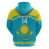 Custom Kazakhstan Hockey Hoodie 2024 Go Kazakh - Wonder Print Shop