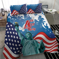 United States 4th Of July Bedding Set USA Statue of Liberty Proud - Wonder Print Shop
