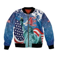 United States 4th Of July Bomber Jacket USA Statue of Liberty Proud - Wonder Print Shop
