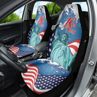 United States 4th Of July Car Seat Cover USA Statue of Liberty Proud - Wonder Print Shop