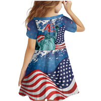 United States 4th Of July Family Matching Mermaid Dress and Hawaiian Shirt USA Statue of Liberty Proud - Wonder Print Shop