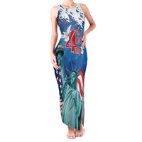 United States 4th Of July Family Matching Tank Maxi Dress and Hawaiian Shirt USA Statue of Liberty Proud - Wonder Print Shop