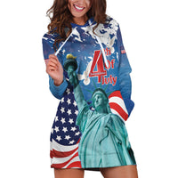 United States 4th Of July Hoodie Dress USA Statue of Liberty Proud - Wonder Print Shop