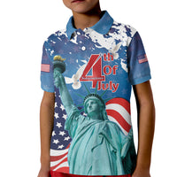 United States 4th Of July Kid Polo Shirt USA Statue of Liberty Proud - Wonder Print Shop