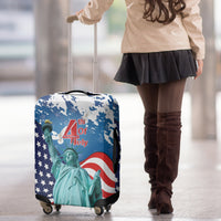 United States 4th Of July Luggage Cover USA Statue of Liberty Proud - Wonder Print Shop
