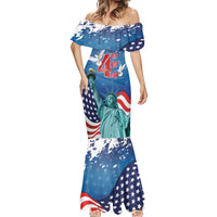 United States 4th Of July Mermaid Dress USA Statue of Liberty Proud - Wonder Print Shop