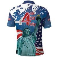 United States 4th Of July Polo Shirt USA Statue of Liberty Proud - Wonder Print Shop