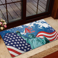 United States 4th Of July Rubber Doormat USA Statue of Liberty Proud - Wonder Print Shop