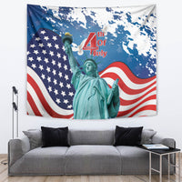 United States 4th Of July Tapestry USA Statue of Liberty Proud - Wonder Print Shop