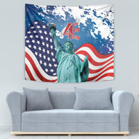 United States 4th Of July Tapestry USA Statue of Liberty Proud - Wonder Print Shop