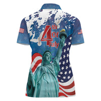 United States 4th Of July Women Polo Shirt USA Statue of Liberty Proud - Wonder Print Shop