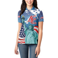 United States 4th Of July Women Polo Shirt USA Statue of Liberty Proud - Wonder Print Shop