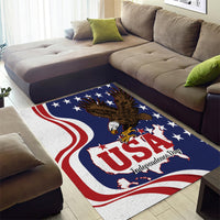 United States Independence Day Area Rug USA Bald Eagle Happy 4th Of July - Wonder Print Shop
