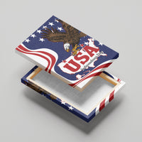 United States Independence Day Canvas Wall Art USA Bald Eagle Happy 4th Of July - Wonder Print Shop
