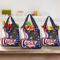 United States Independence Day Grocery Bag USA Bald Eagle Happy 4th Of July