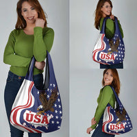 United States Independence Day Grocery Bag USA Bald Eagle Happy 4th Of July