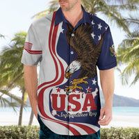 United States Independence Day Hawaiian Shirt USA Bald Eagle Happy 4th Of July - Wonder Print Shop