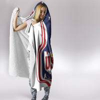 United States Independence Day Hooded Blanket USA Bald Eagle Happy 4th Of July